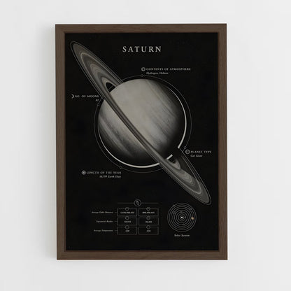 saturn-2 cadre Bois foncé
