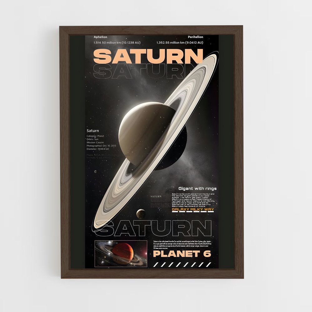 saturn-21 cadre Bois foncé