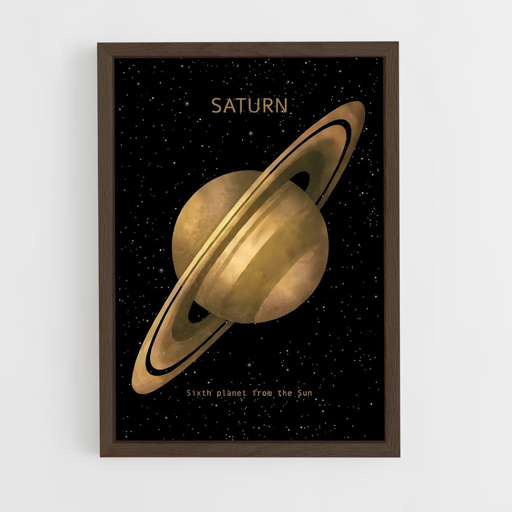 saturn-3 cadre Bois foncé