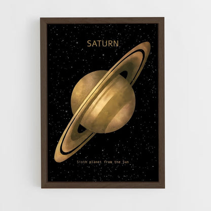 saturn-3 cadre Bois foncé