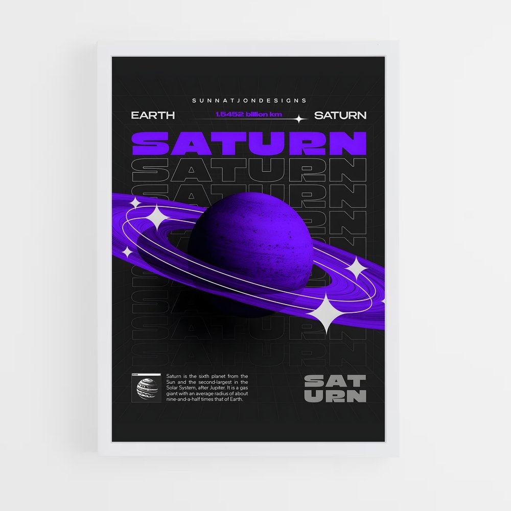 saturn-5 cadre Blanc
