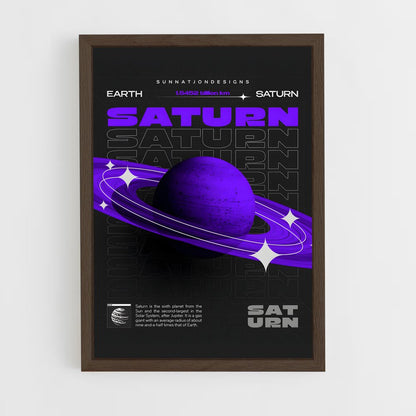 saturn-5 cadre Bois foncé