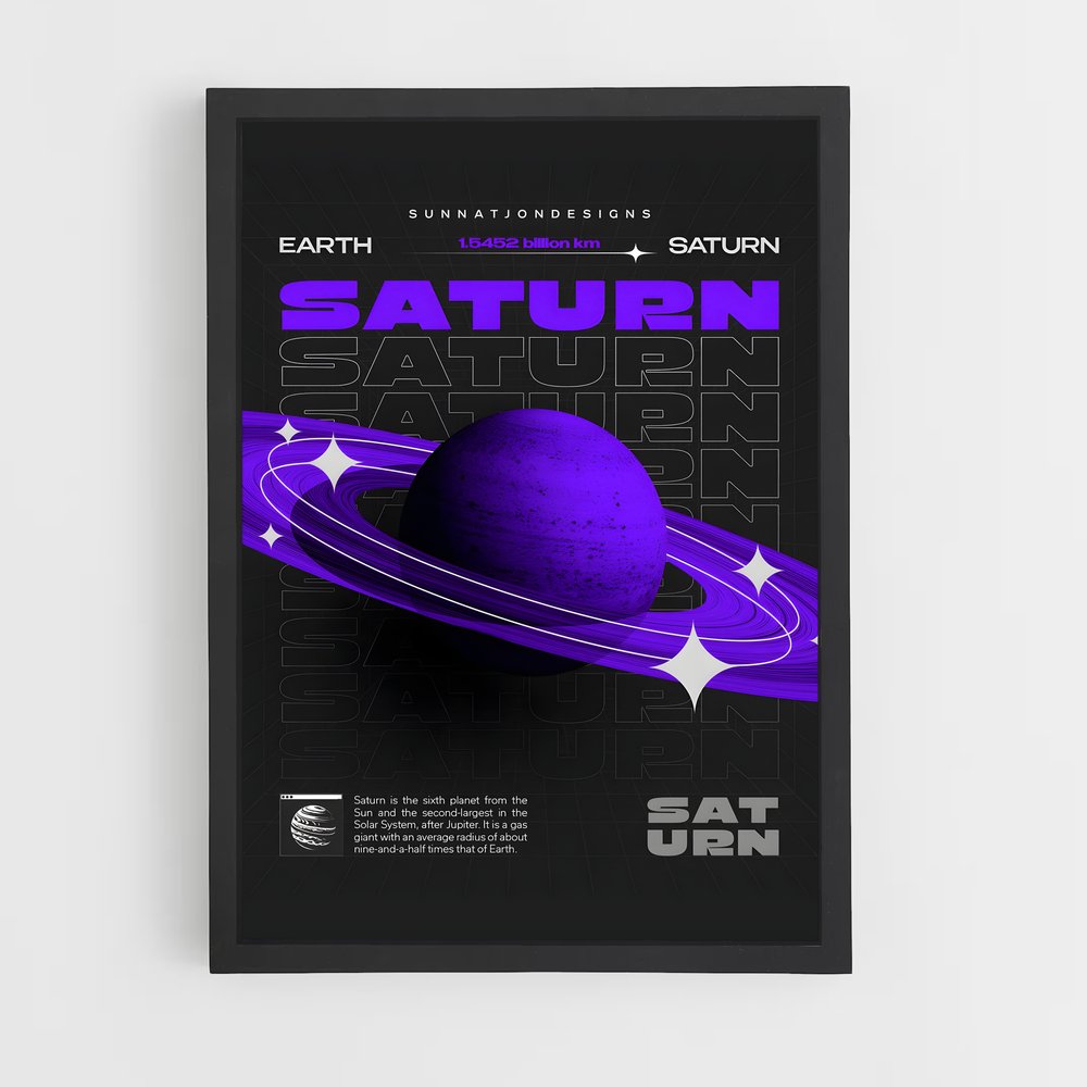 saturn-5 cadre Noir