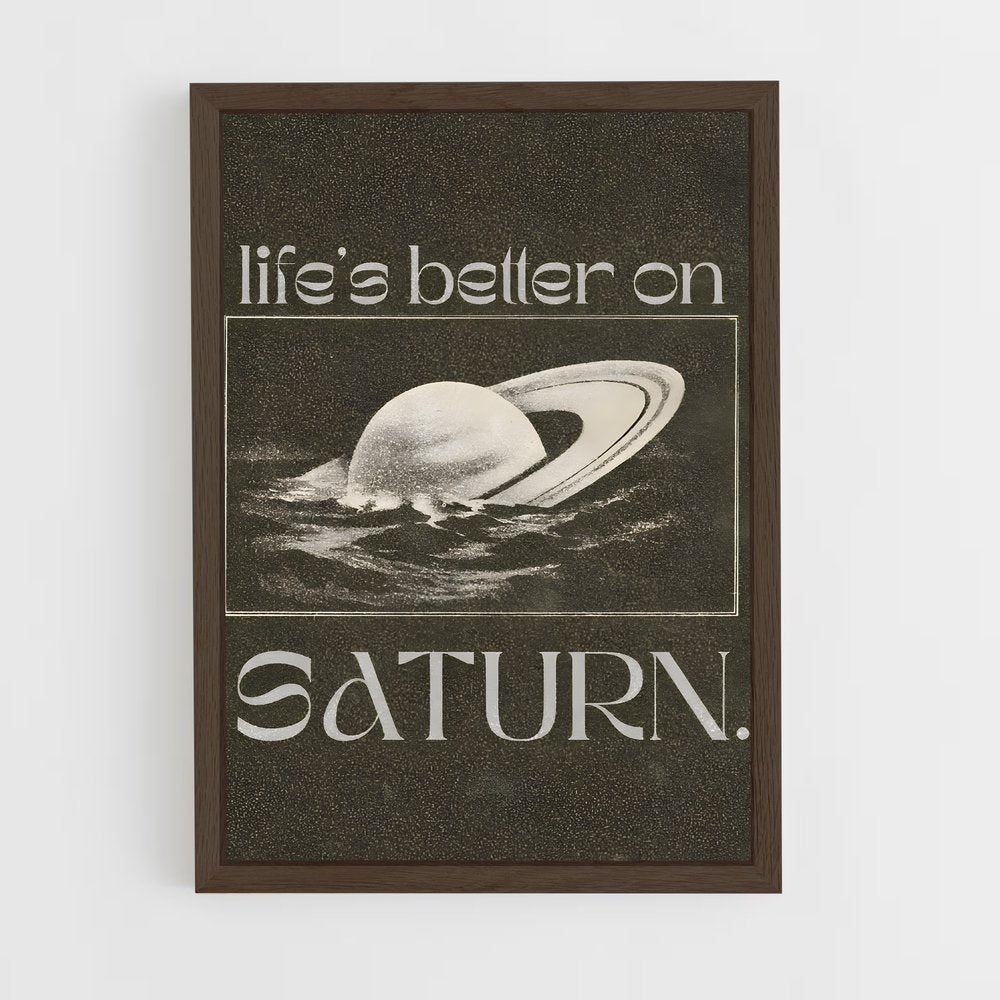 saturn-8 cadre Bois foncé