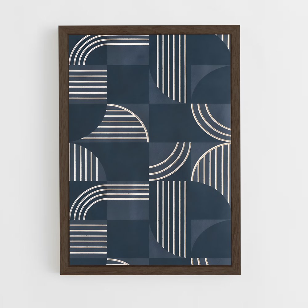 scandinavian-10 cadre Bois foncé