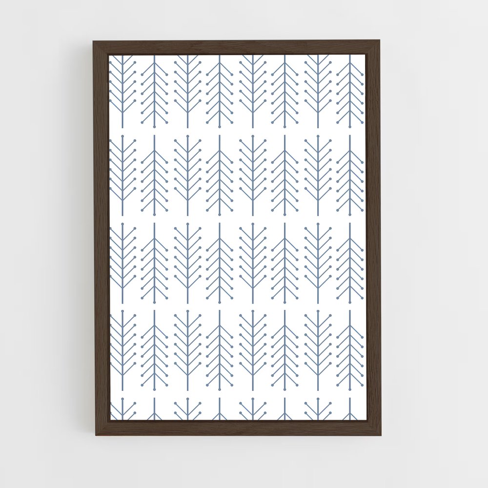 scandinavian-3 cadre Bois foncé
