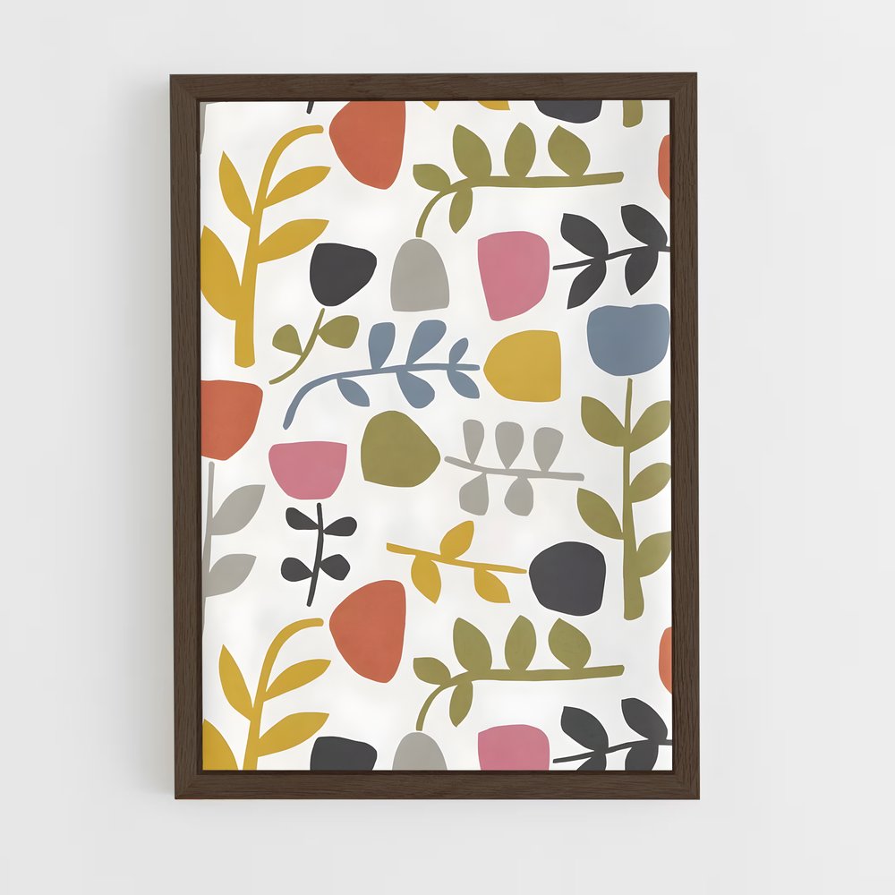 scandinavian-7 cadre Bois foncé
