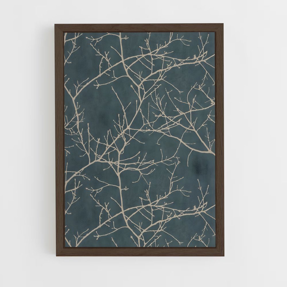 scandinavian-8 cadre Bois foncé