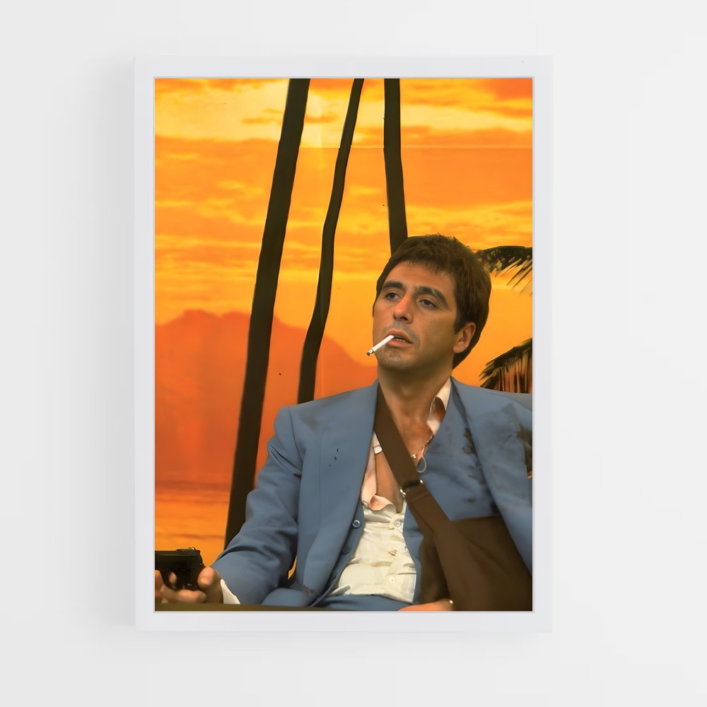 scarface-11 cadre Blanc