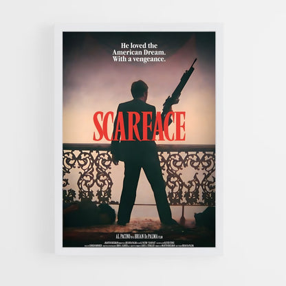 scarface-3 cadre Blanc