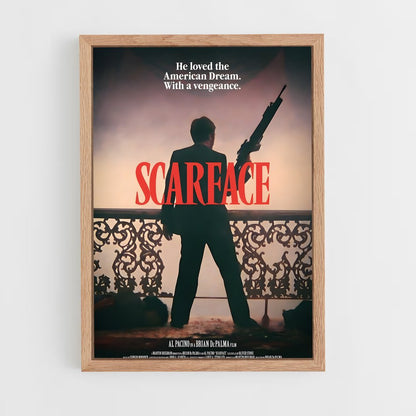 scarface-3 cadre Bois clair