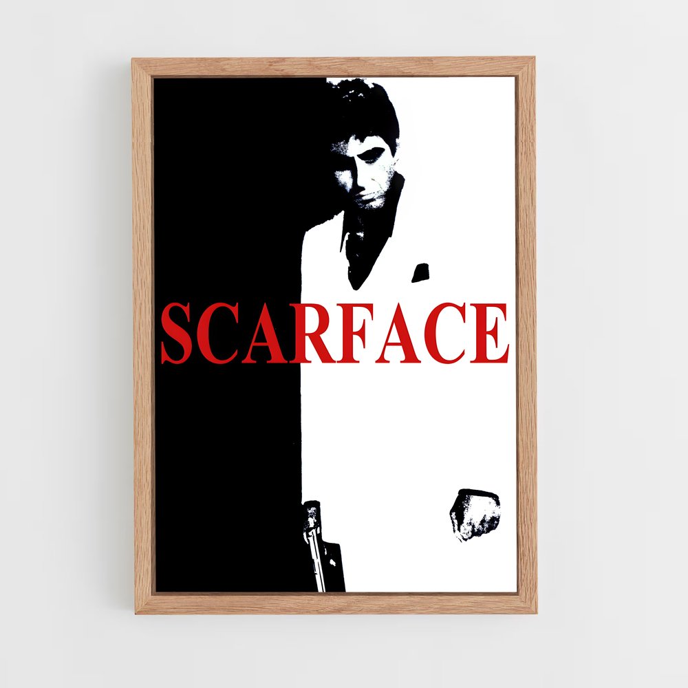 scarface-4 cadre Bois clair