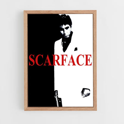 scarface-4 cadre Bois clair