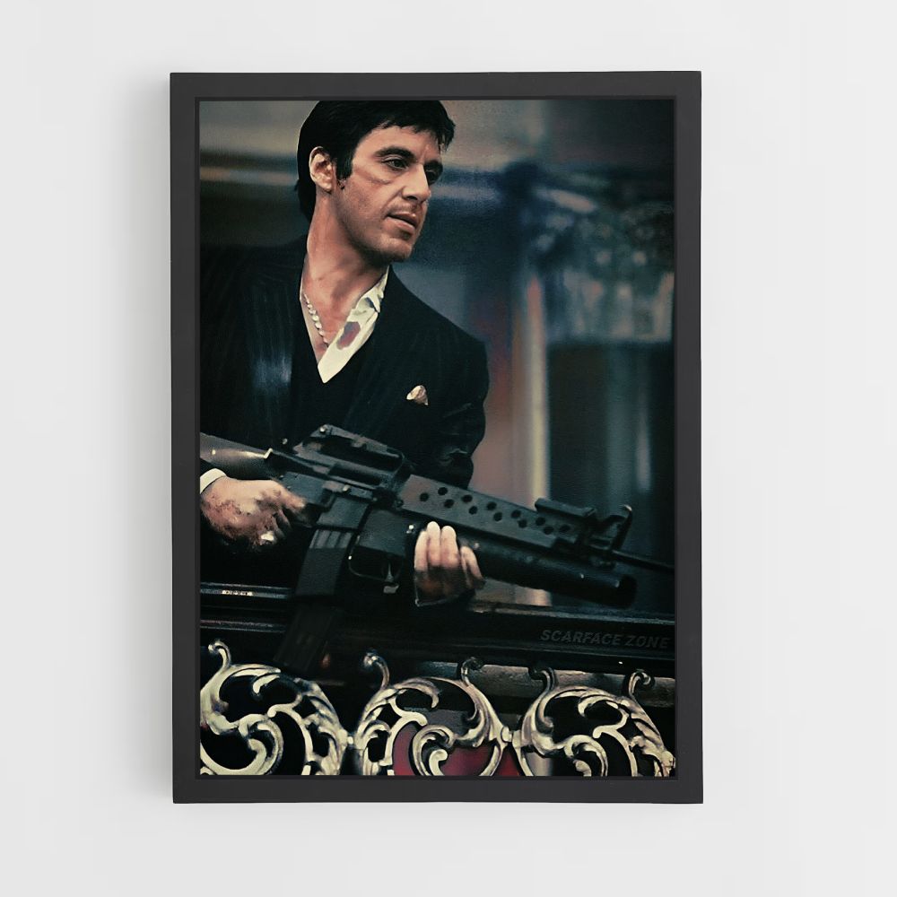 Poster Scarface Mitraillette