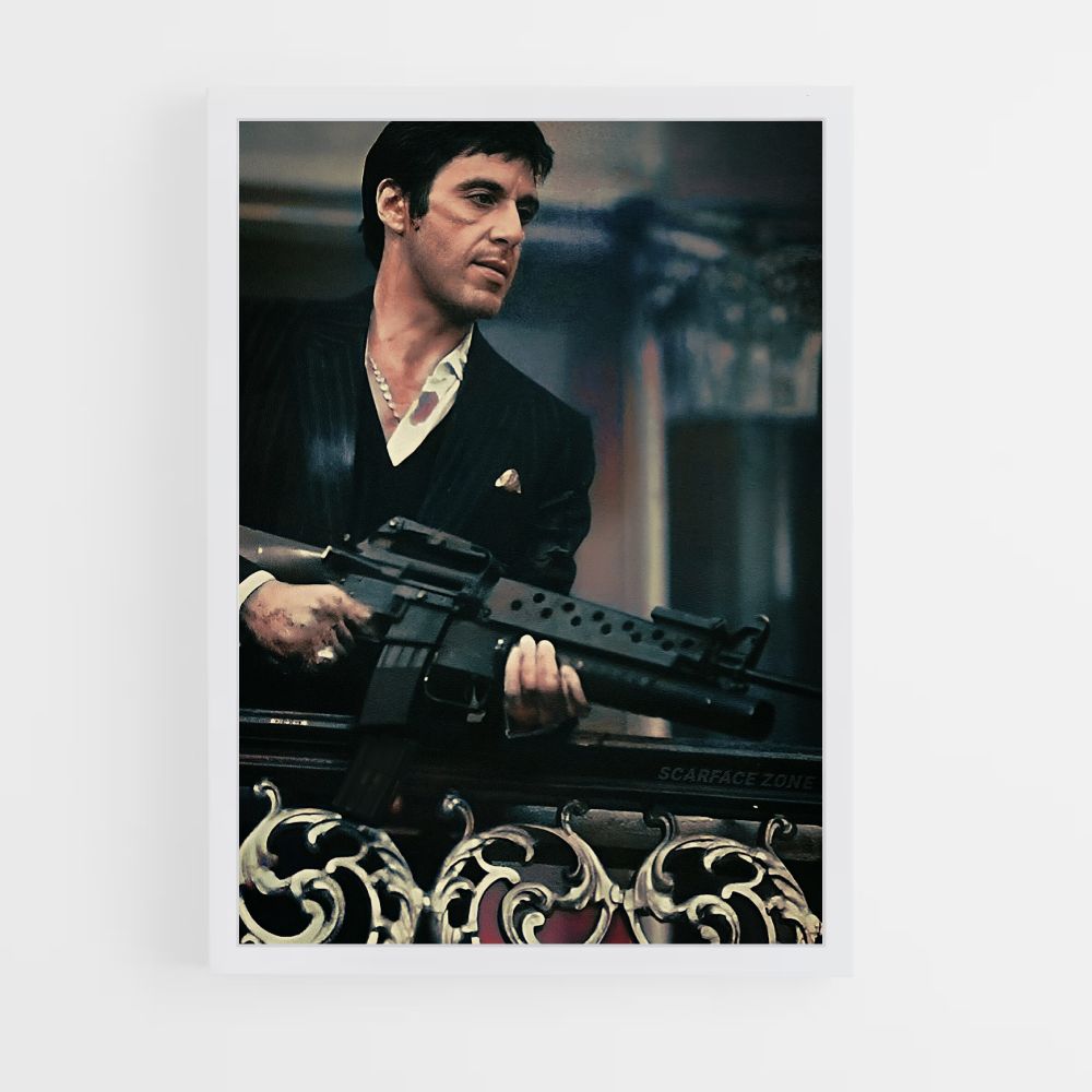 Poster Scarface Mitraillette