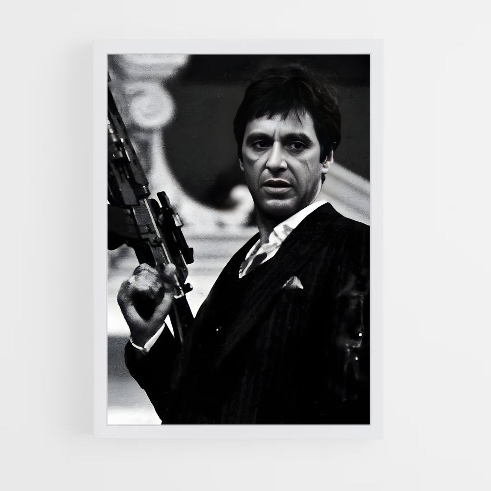 scarface-8 cadre Blanc