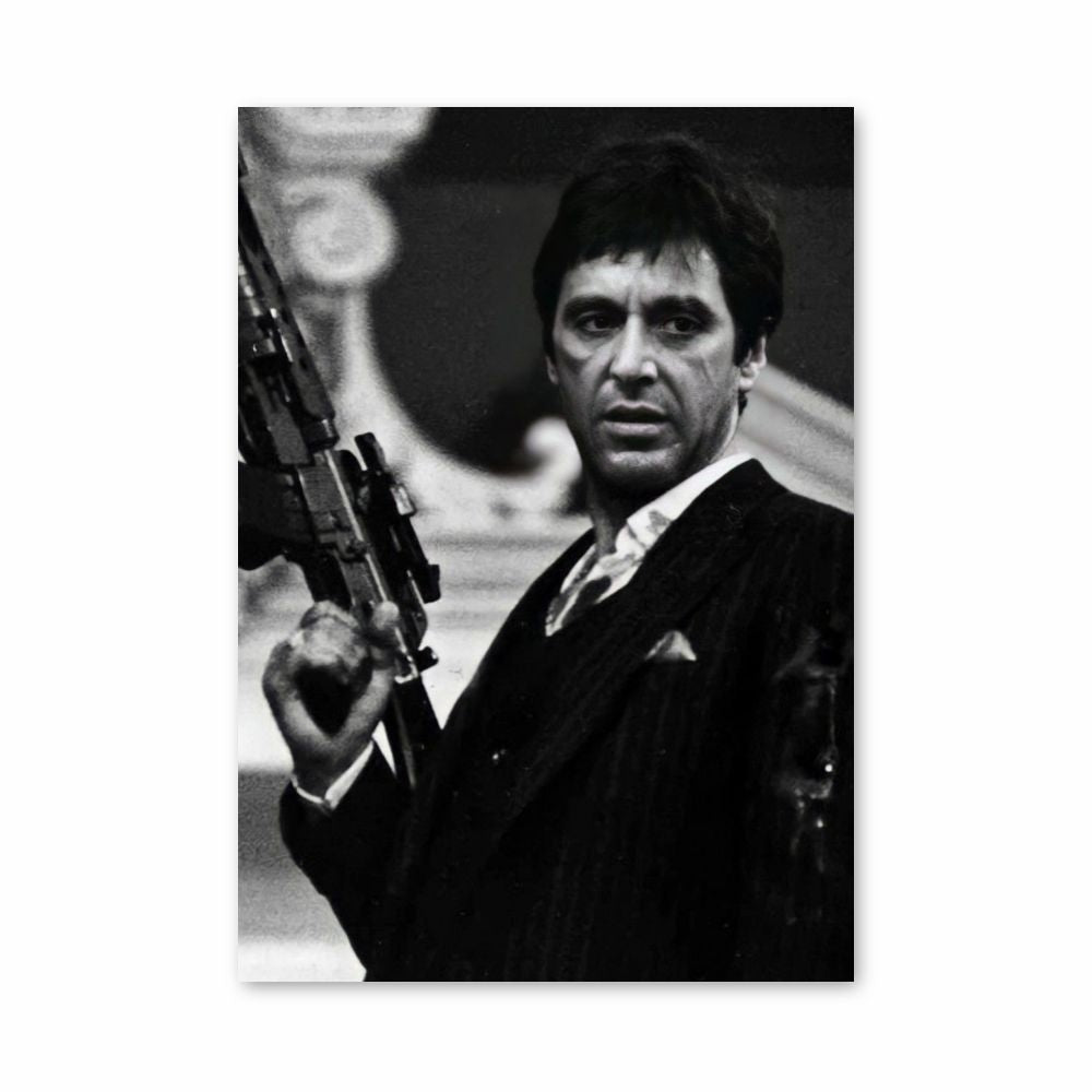 Poster Scarface Noir et Blanc