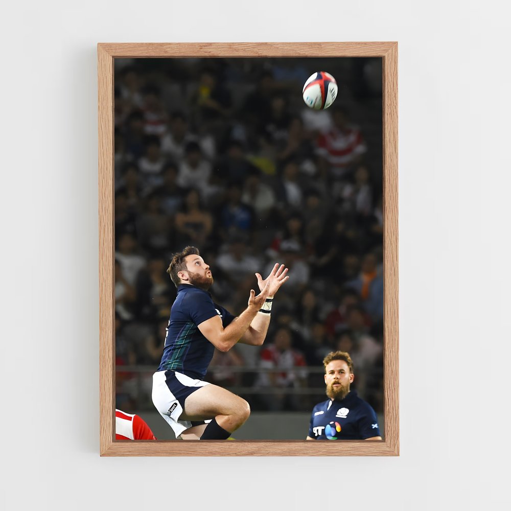 scotland-rugby-6 cadre Bois clair