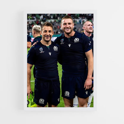 scotland-rugby-8 cadre Blanc