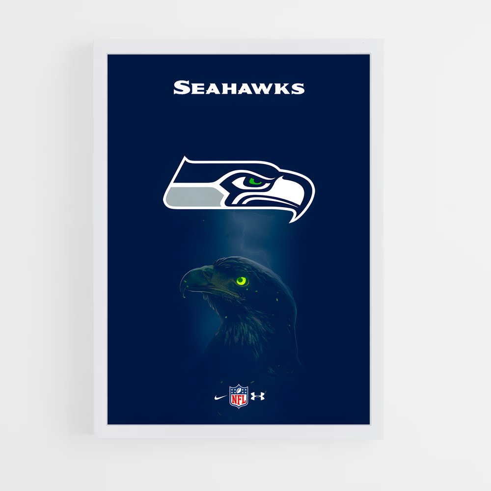 seahawks-10 cadre Blanc