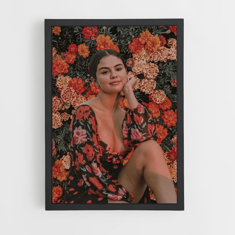 Poster Selena Gomez Fleurs