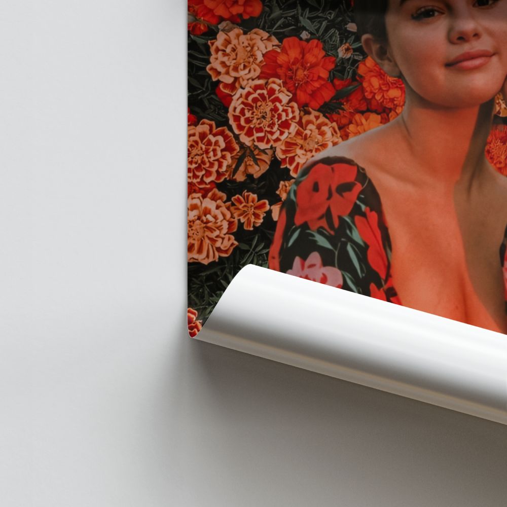 Poster Selena Gomez Fleurs