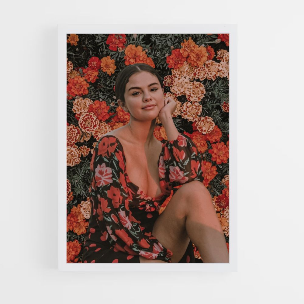 Poster Selena Gomez Fleurs