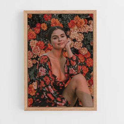 Poster Selena Gomez Fleurs