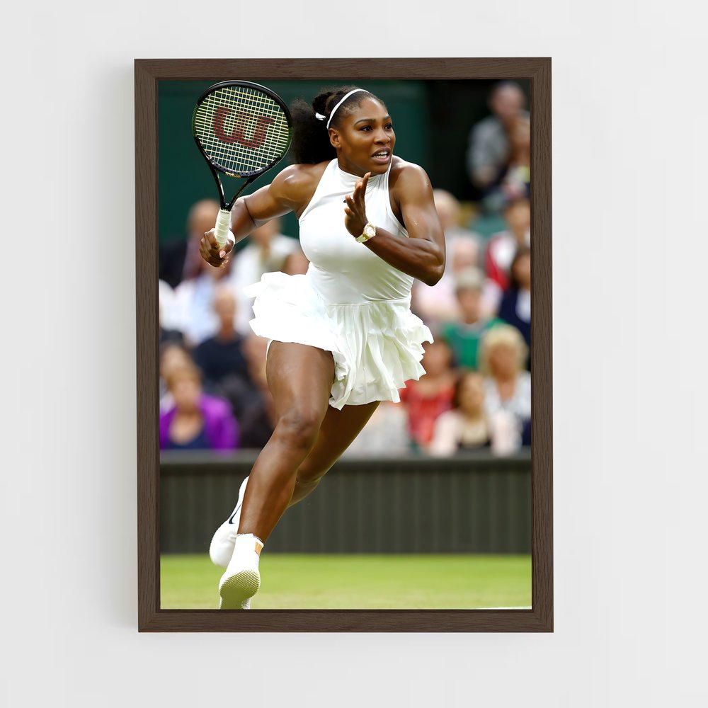 serena-williams-2 cadre Bois foncé