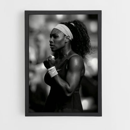 Poster Serena Williams Noir et Blanc