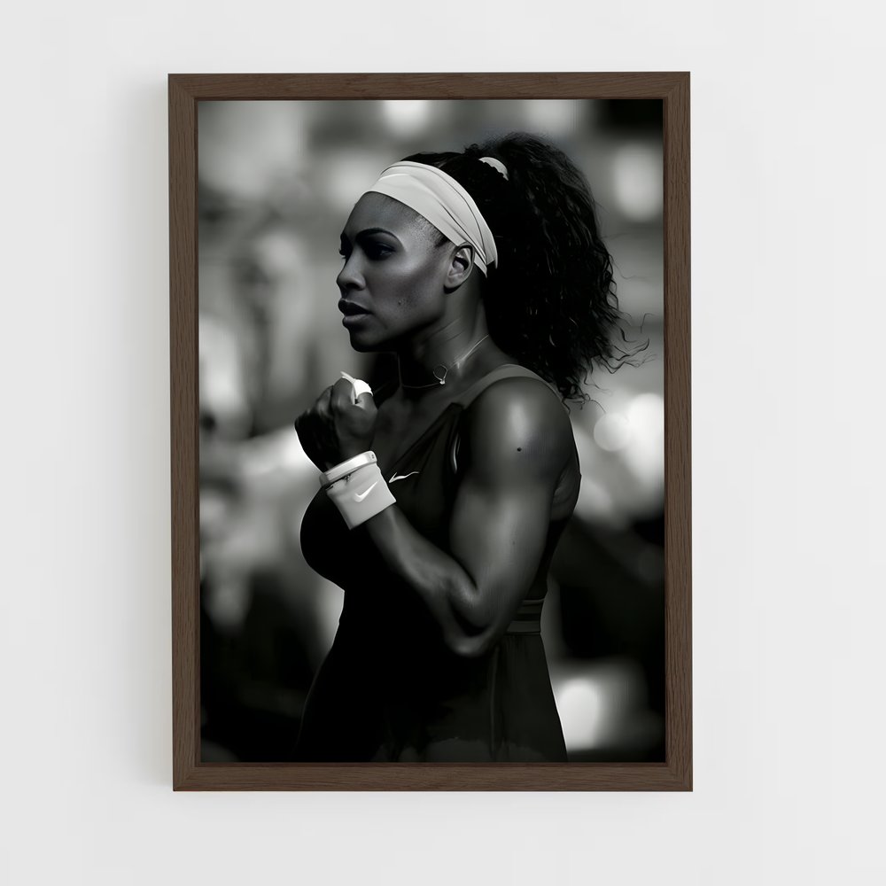 serena-williams-4 cadre Bois foncé