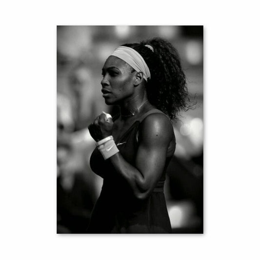 Poster Serena Williams Noir et Blanc