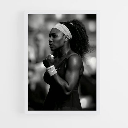 Poster Serena Williams Noir et Blanc