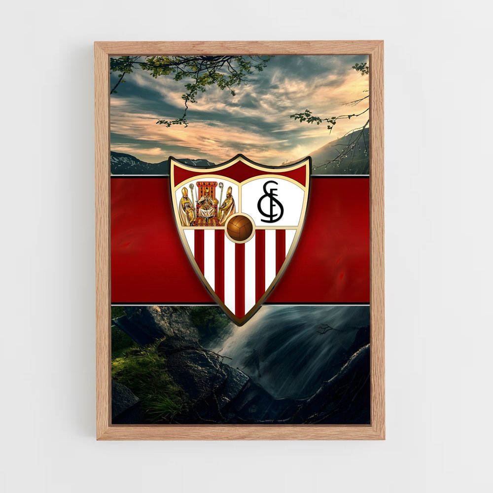 sevilla-fc-15 cadre Bois clair
