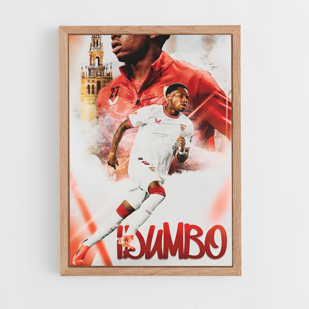 sevilla-fc-9 cadre Bois clair