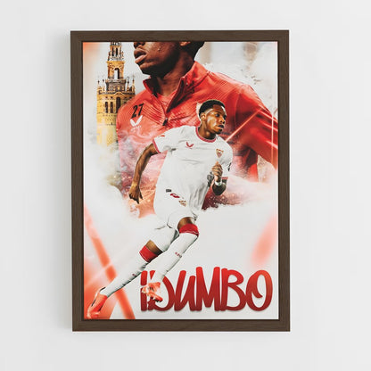 sevilla-fc-9 cadre Bois foncé