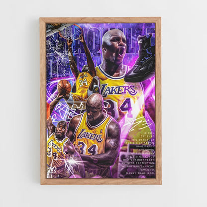 shaquille-oneal-15 cadre Bois clair