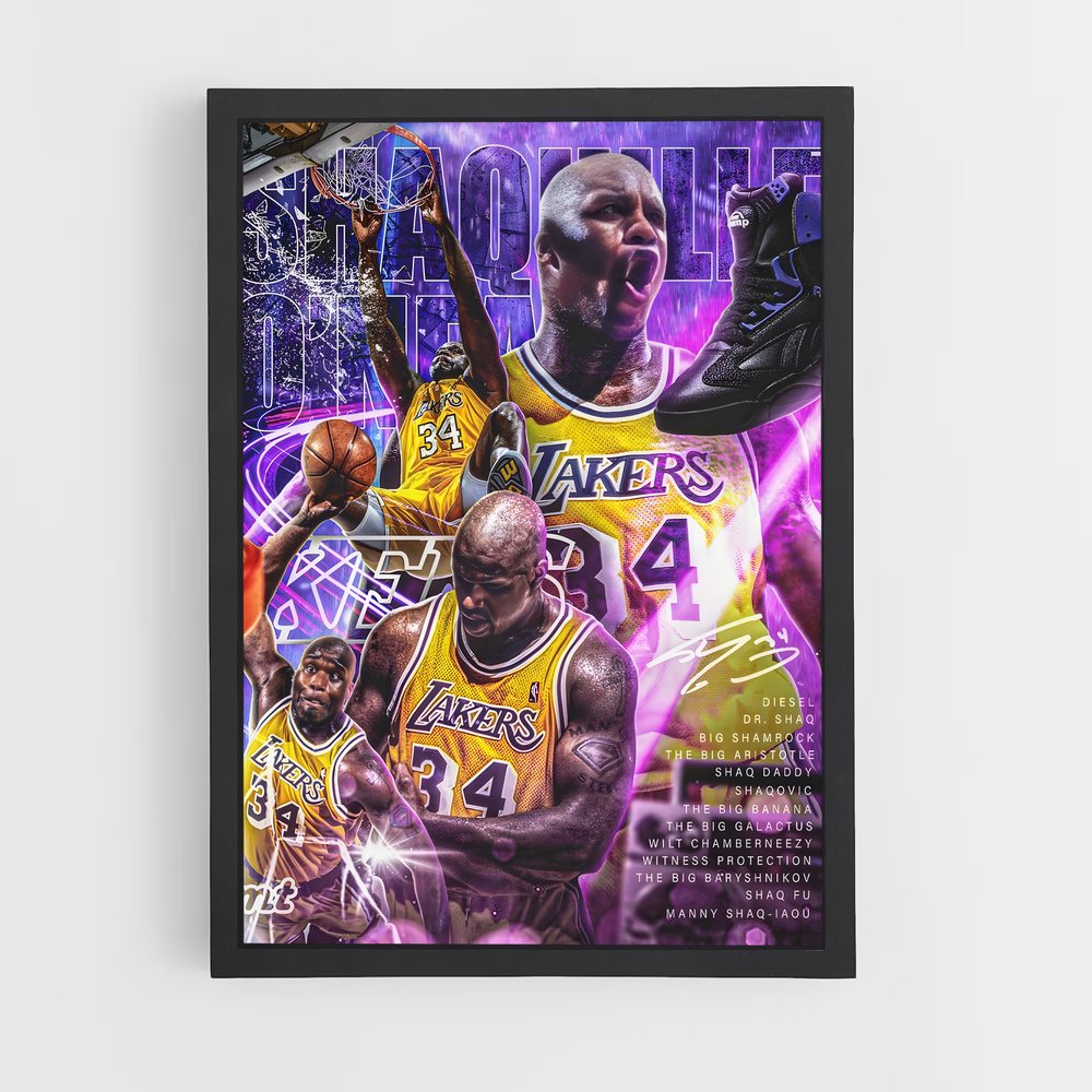 shaquille-oneal-15 cadre Noir