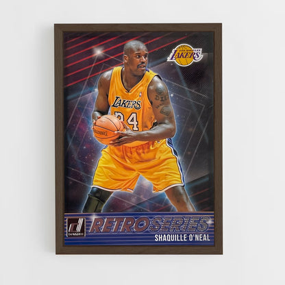 shaquille-oneal-5 cadre Bois foncé