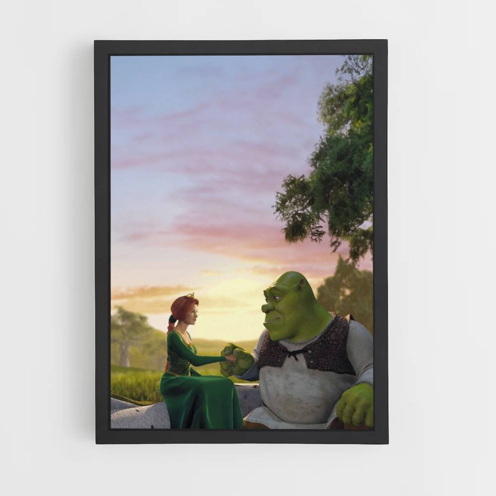 Poster Shrek Fiona Humaine