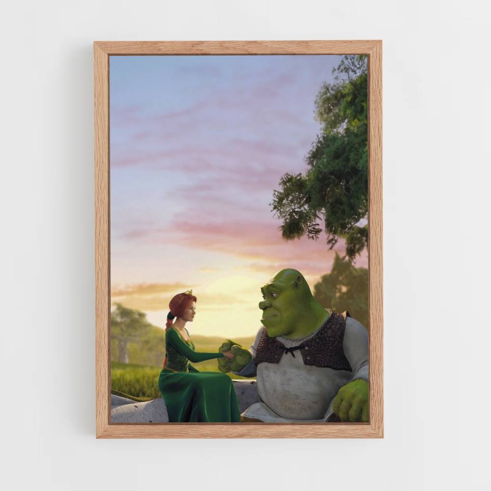 Poster Shrek Fiona Humaine