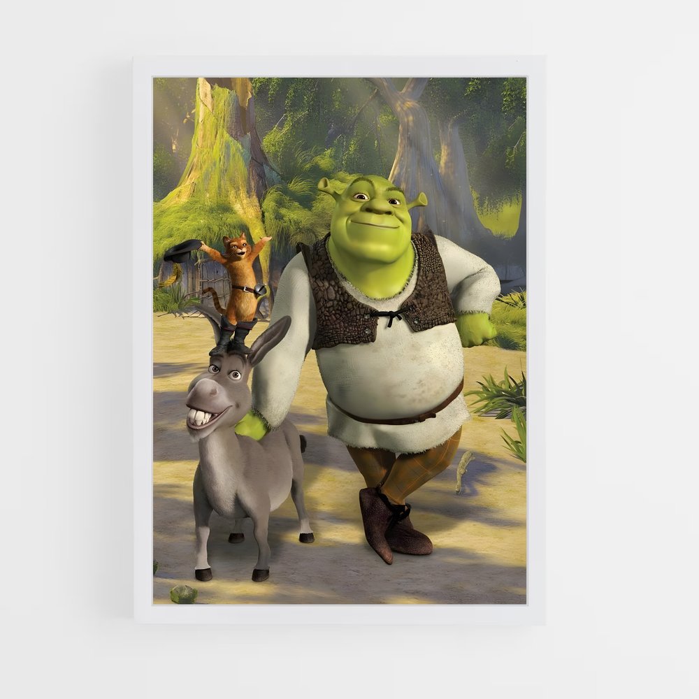 shrek-4 cadre Blanc