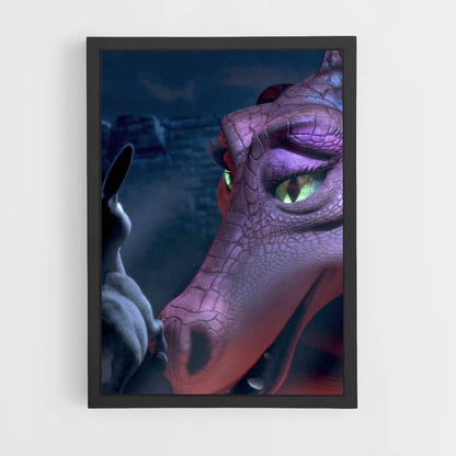 Poster Âne Shrek Dragon