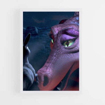 Poster Âne Shrek Dragon