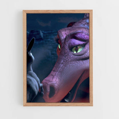 Poster Âne Shrek Dragon