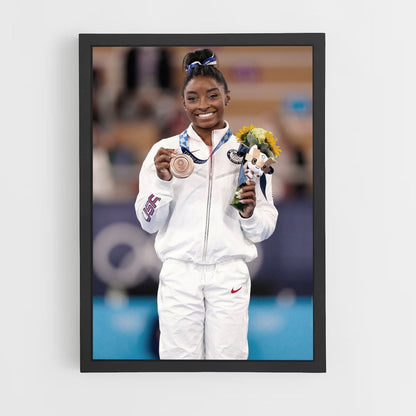 Poster Simone Biles Médaille