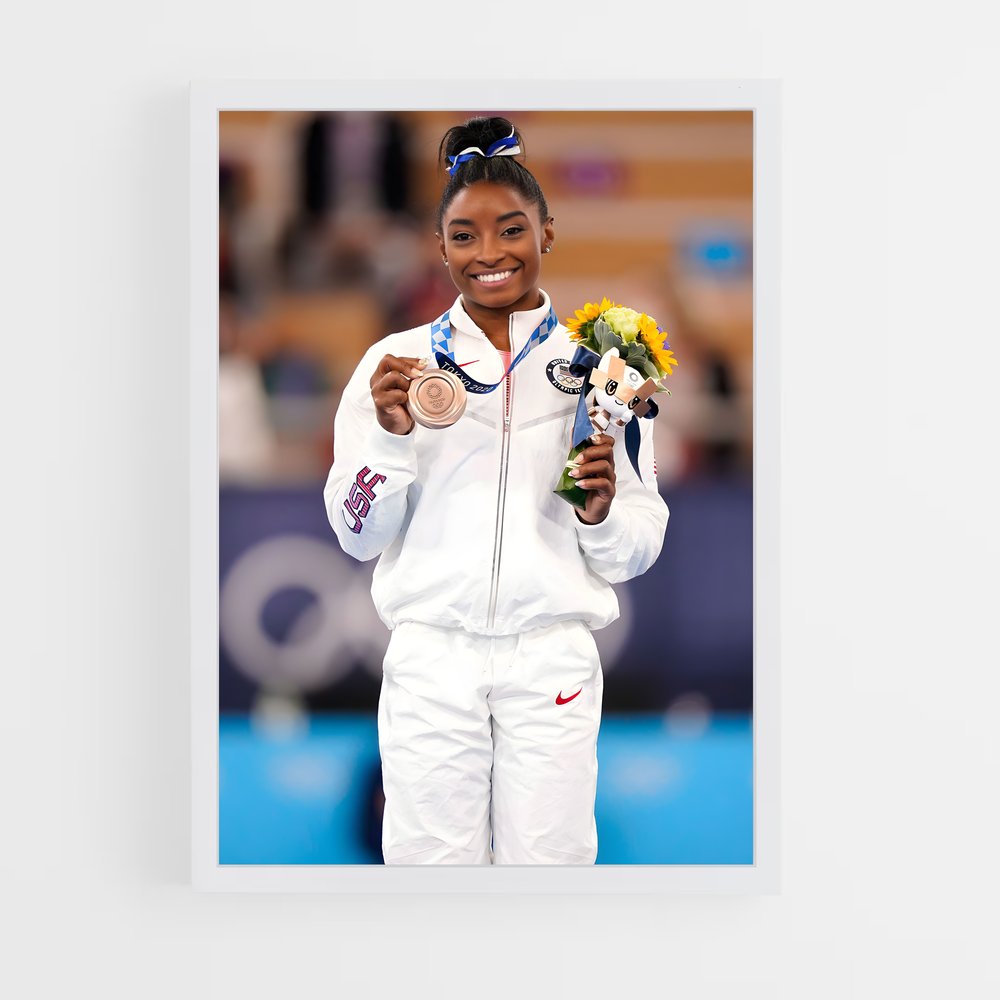 simone-biles-2 cadre Blanc