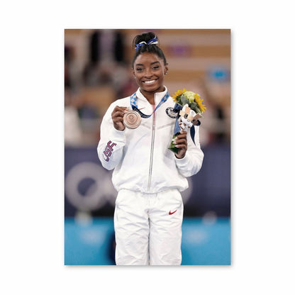 Poster Simone Biles Médaille