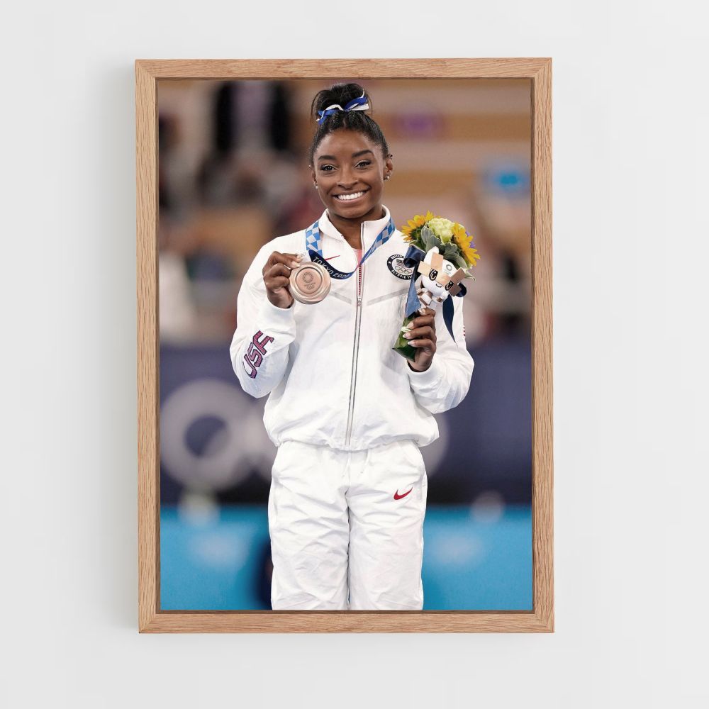 Poster Simone Biles Médaille