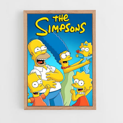 simpsons-3 cadre Bois clair